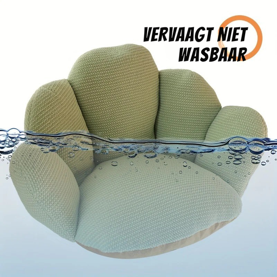 Milo & Moon® CozyGrip – Vingervormig Rug- en Stoelkussen