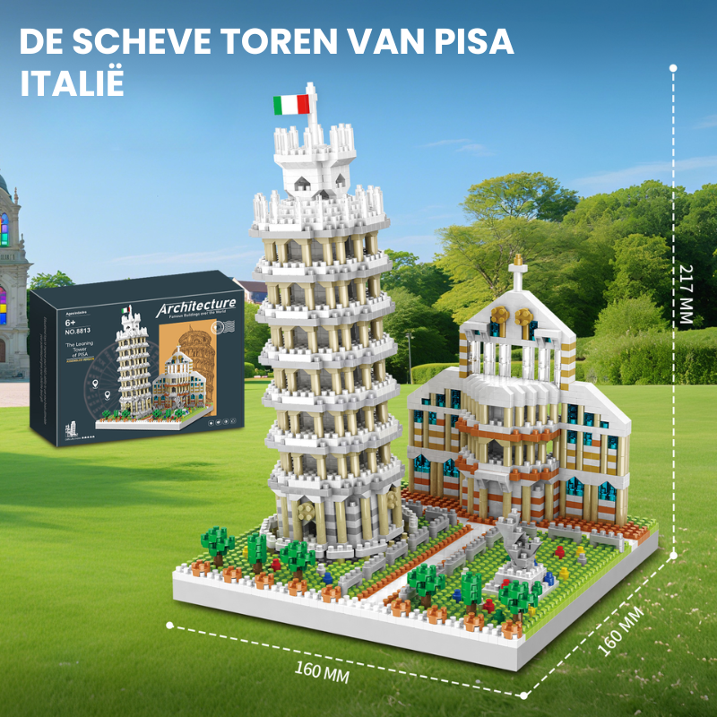 PisaIcon™ – Scheve Toren van Pisa Bouwset