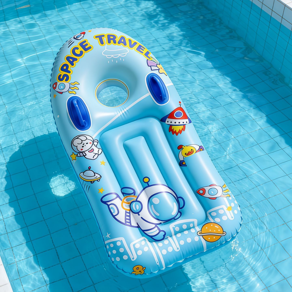 AquaPeek – Opblaasbaar Baby Zwemvlot met Transparant Kijkvenster