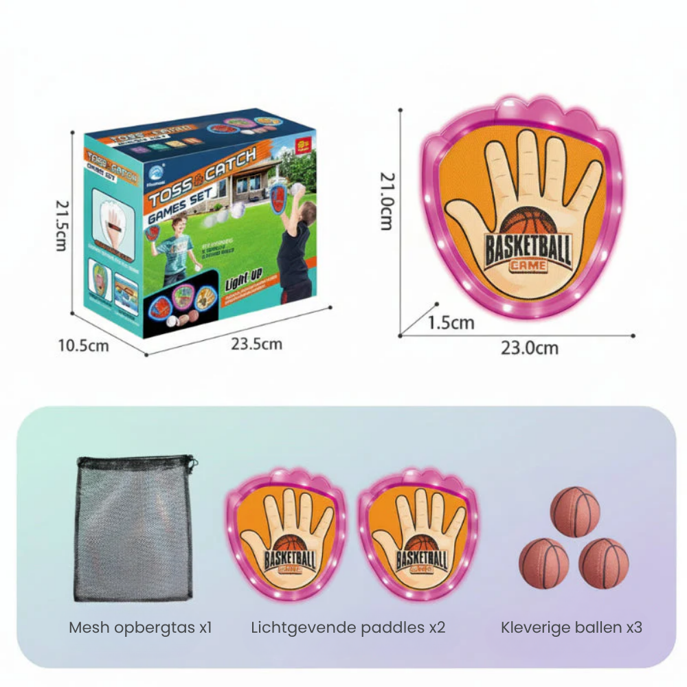 GlowCatch – Sticky Sportballen Set