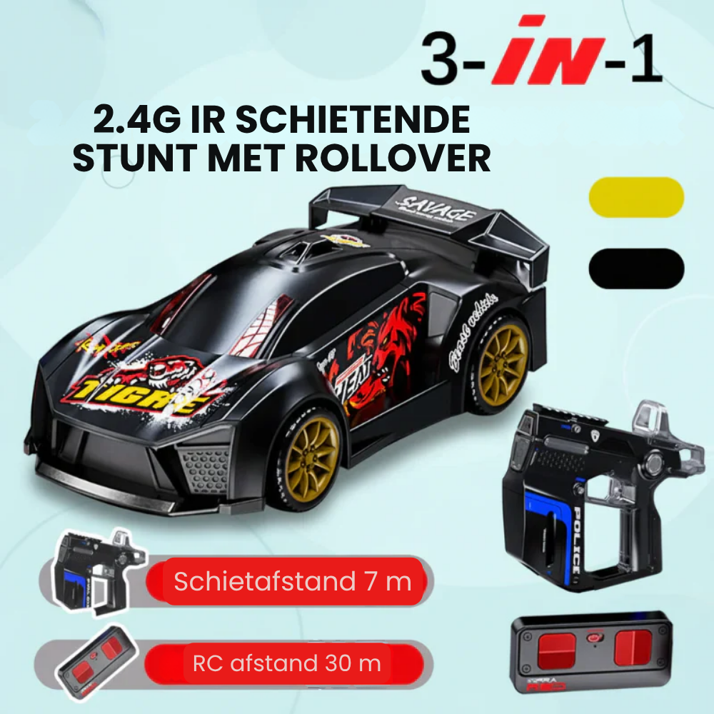 StuntRacer – RC Stuntauto met Schietspel