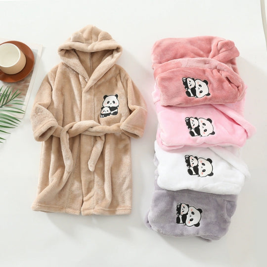 CozyNest – Warme Kinderbadjas met Capuchon