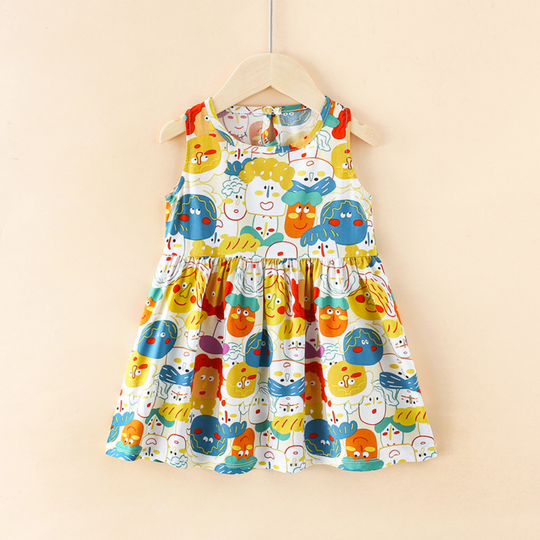 BloomBelle – Meisjes Zomerjurk zonder Mouwen