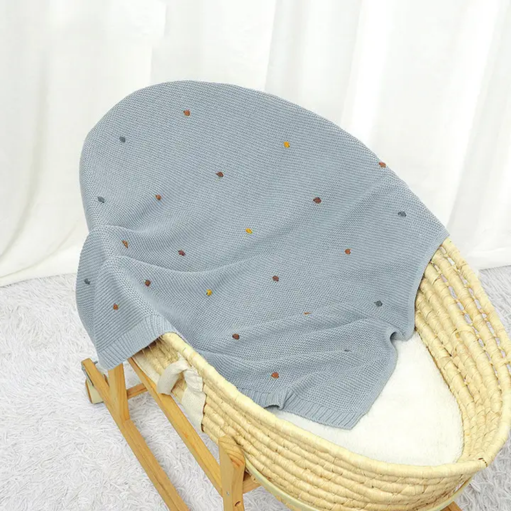 CozyCotton – Zachte Katoenen Gebreide Deken – Comfort voor Baby’s