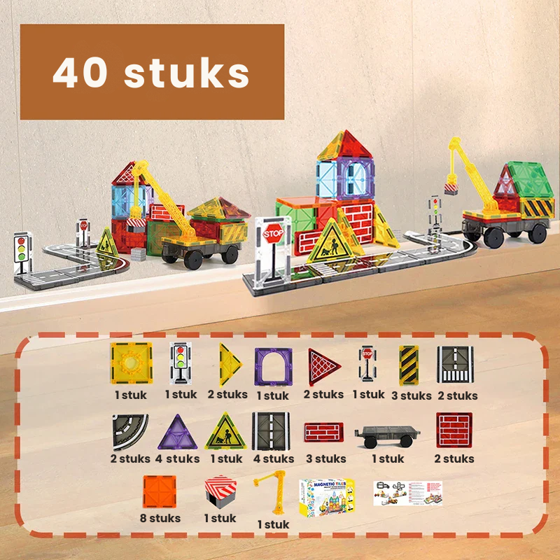 TrackMaster™ – Creatief & Leuk – Magnetische Bouwbaan Set