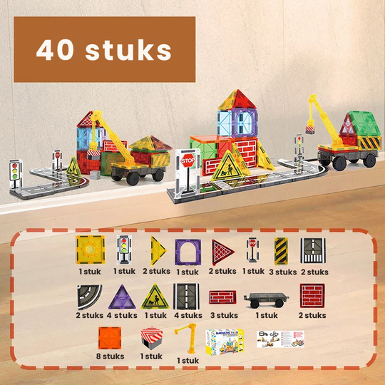 TrackMaster™ – Creatief & Leuk – Magnetische Bouwbaan Set