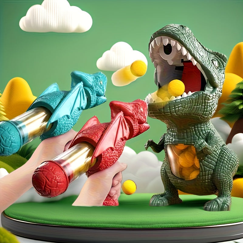 DinoShot™ – Interactief Dino Schietspel met Lanceerhandles & Sponsballen