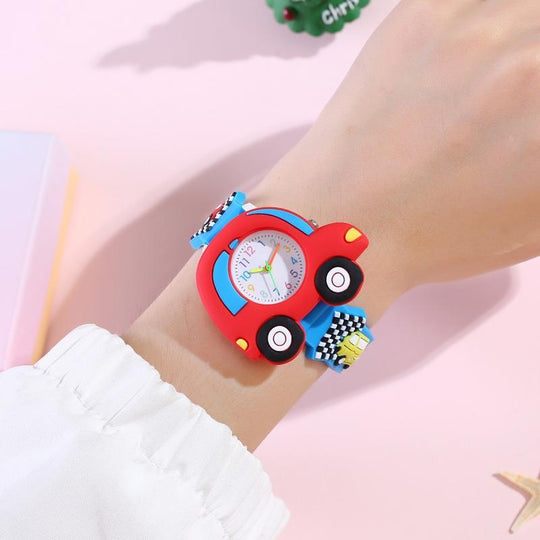 TurboTime™ ™ – 3D Raceauto Kinderhorloge – Stoer Tijdleer Accessoire