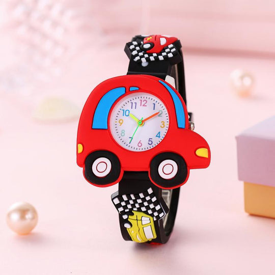 TurboTime™ ™ – 3D Raceauto Kinderhorloge – Stoer Tijdleer Accessoire