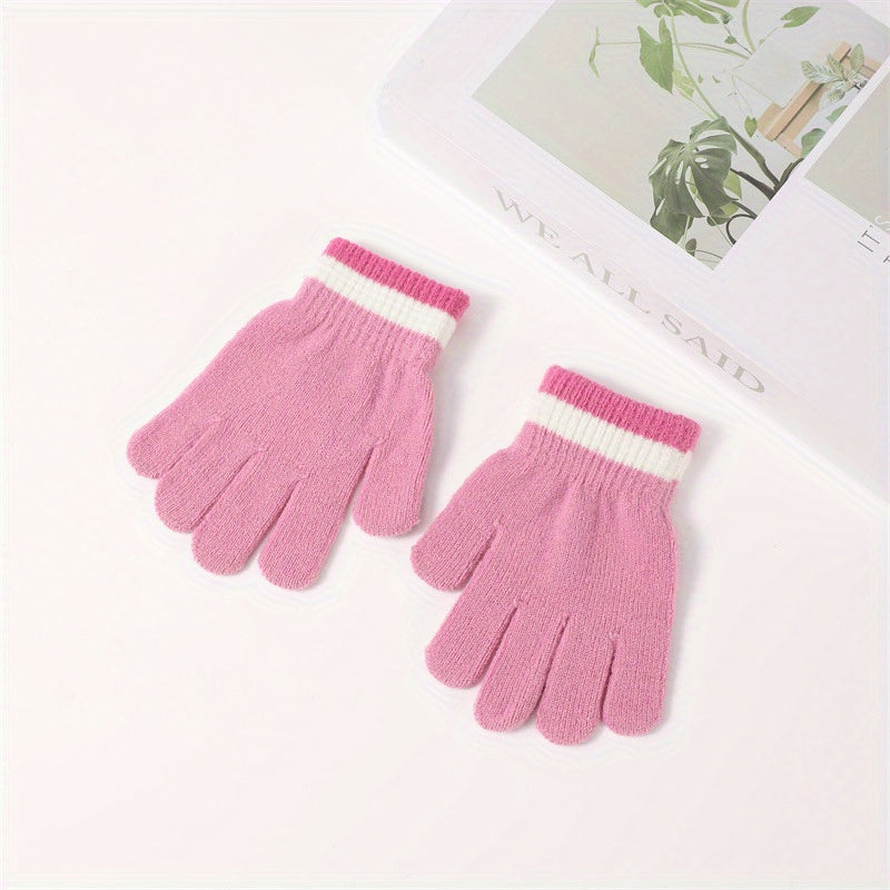 CozyUnicorn™ – Meisjes Gebreide Muts & Handschoenen Set – Winter Warm