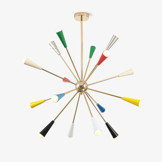 Festella kleurrijke retro kroonluchter