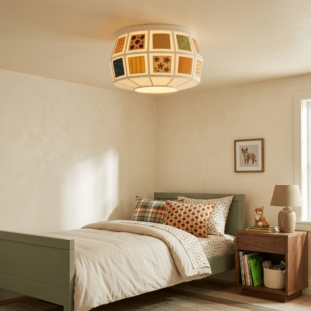 Lappenlief plafondlamp boho sfeerverlichting