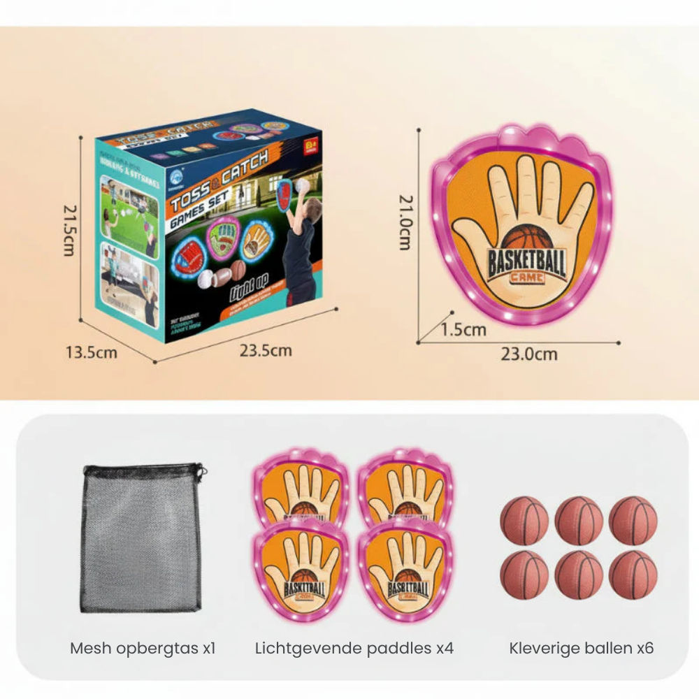 GlowCatch – Sticky Sportballen Set