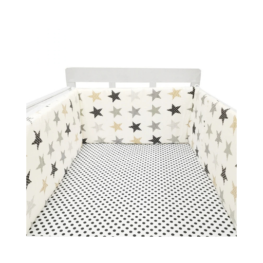 SleepSafe™ – Zachte Katoenen Ledikantbumper – Veilige Slaapbescherming