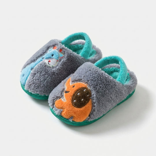 DinoStep – Pluche Kinderpantoffels met Dinosaurusdesign