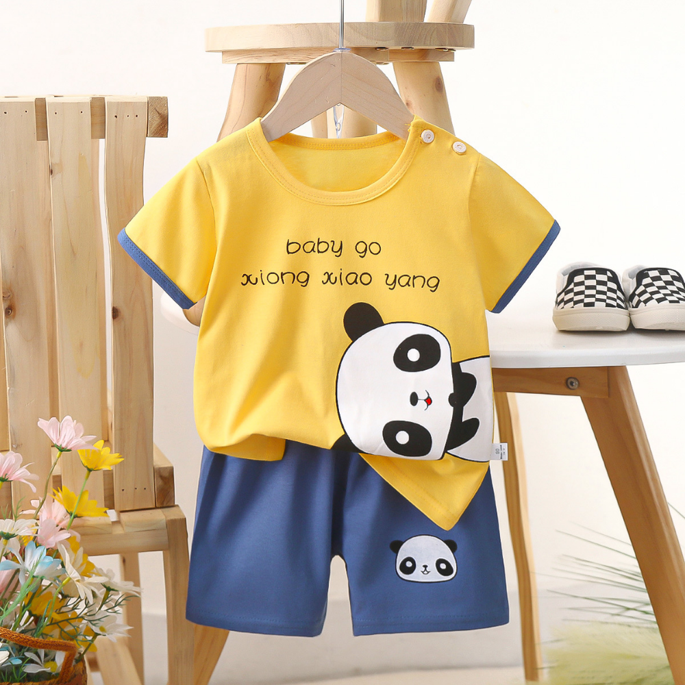 PlayPals – Boys' Summer Set with Cartoon Print