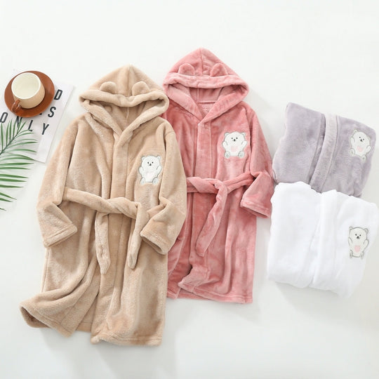 CozyNest – Warme Kinderbadjas met Capuchon