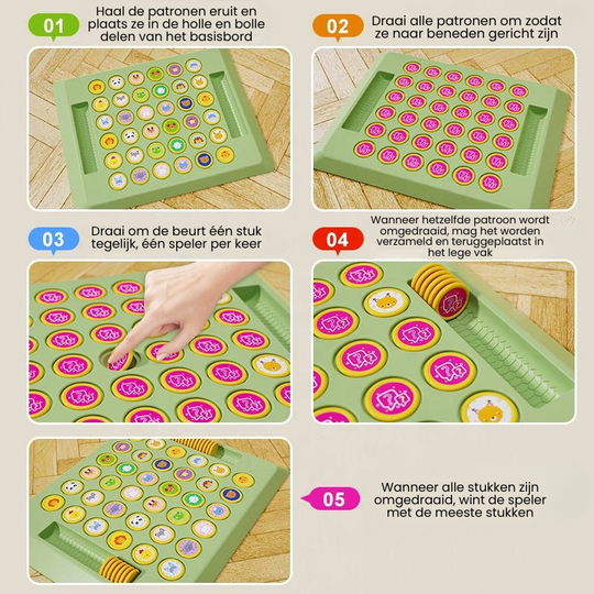 MindPlay – Pop-up Dieren & Flip Chess Geheugenspel