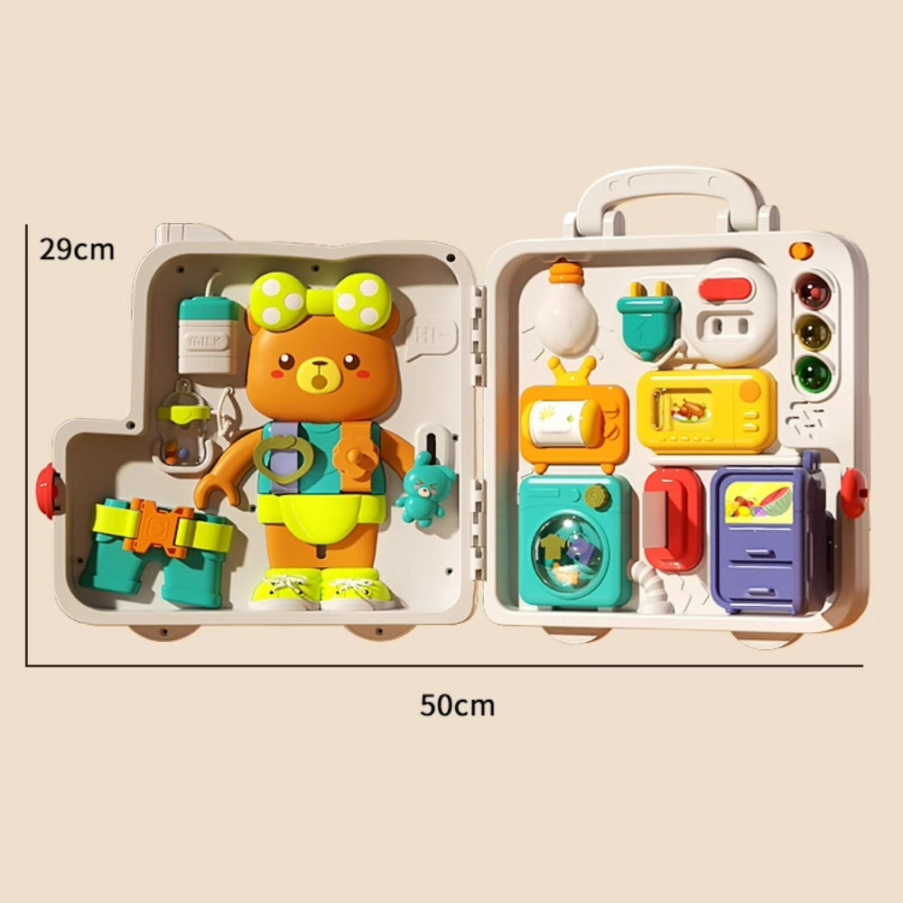 <font dir="auto" style="vertical-align: inherit;"><font dir="auto" style="vertical-align: inherit;">Jouets éducatifs Montessori Busy Board pour bébés et tout-petits de 1 à 3 ans : Jouets éducatifs précoces pour la motricité fine</font></font>