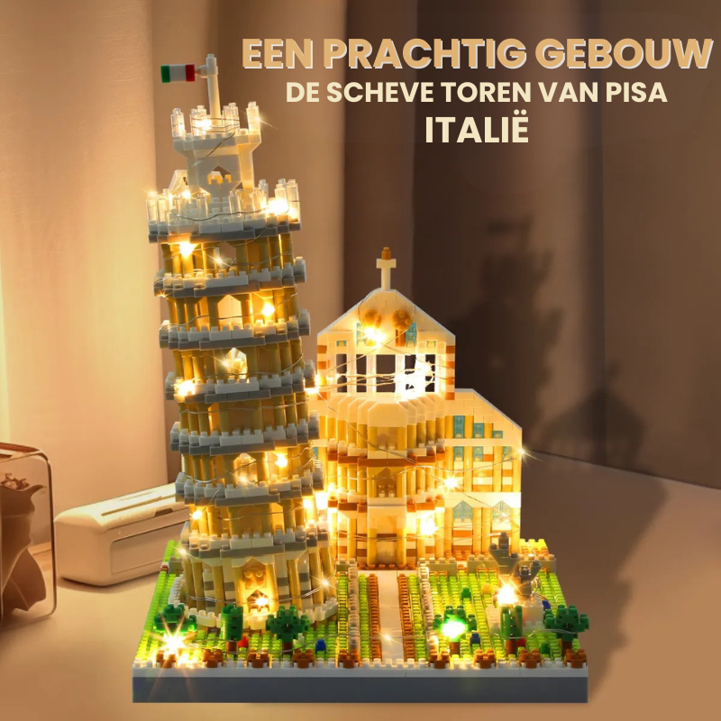 PisaIcon™ – Scheve Toren van Pisa Bouwset
