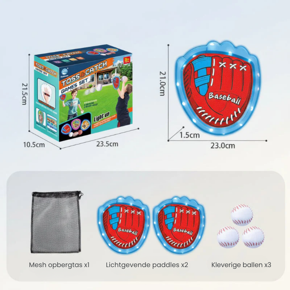 GlowCatch – Sticky Sportballen Set