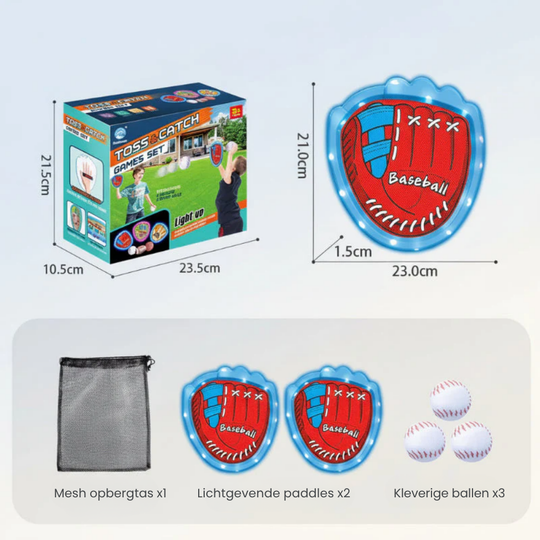 GlowCatch – Sticky Sportballen Set