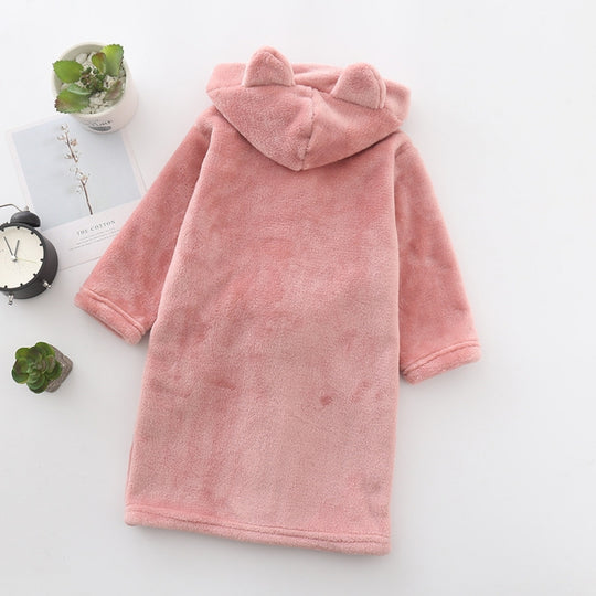 CozyNest – Warme Kinderbadjas met Capuchon