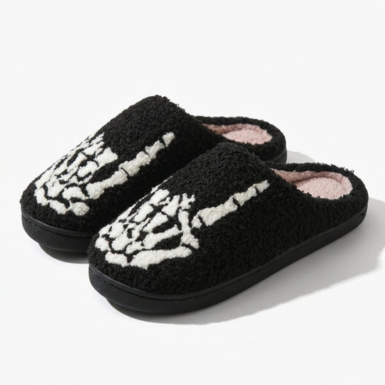 SpookStep – Pluizige Pantoffels met Halloweenmotieven