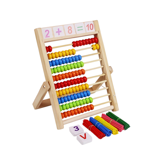 CountCraft™ – Leer Optellen en Aftrekken met Kleurrijke Kralen