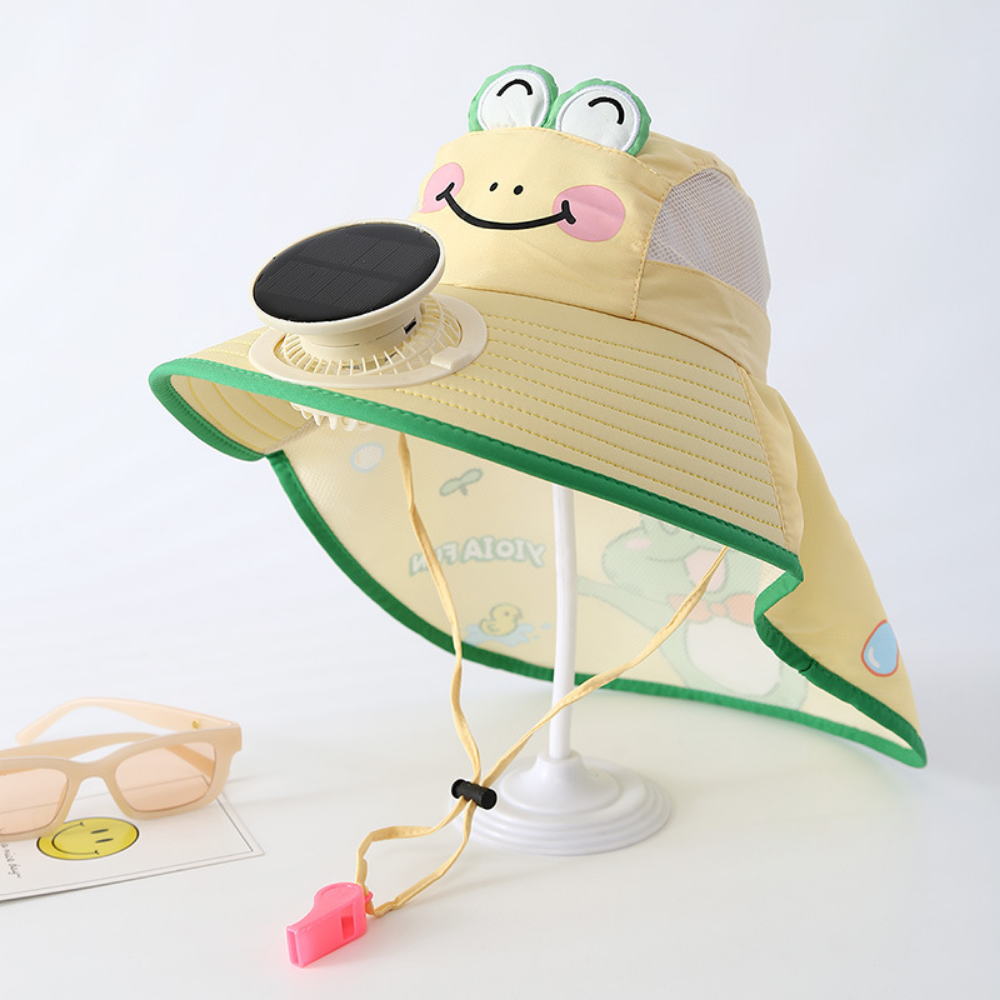 SunnyBreeze – Kinder Zonneklep met Ventilator
