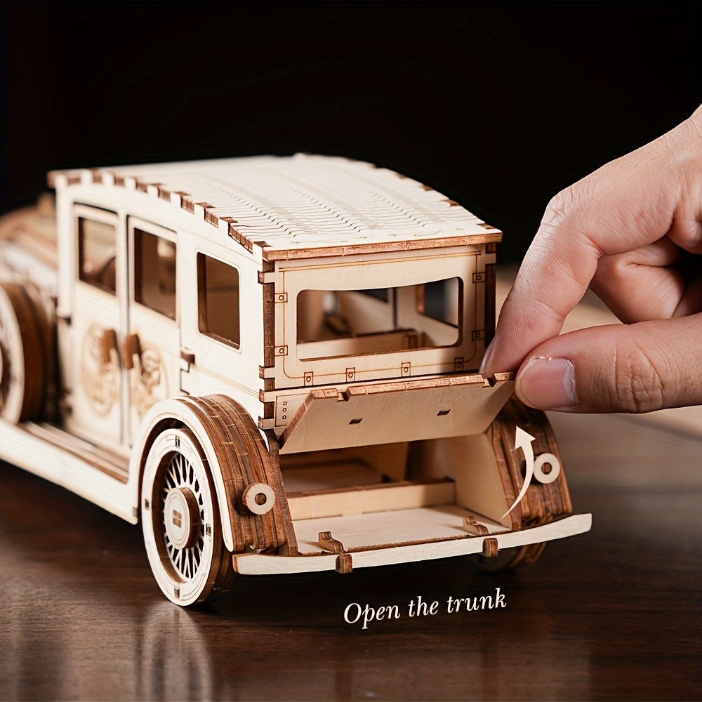 RetroRide™ – 3D Houten Vintage Auto Puzzel