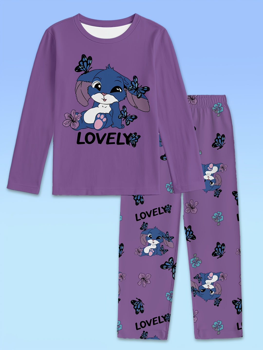 BunnyButterfly™ – Meisjes Pyjama Set – Longsleeve & Broek
