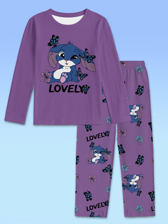 BunnyButterfly™ – Meisjes Pyjama Set – Longsleeve & Broek