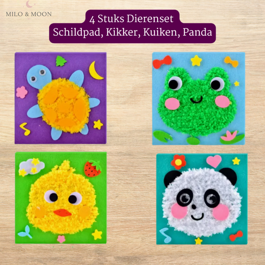 Milo & Moon - Creatieve Dieren Borduur-Kit