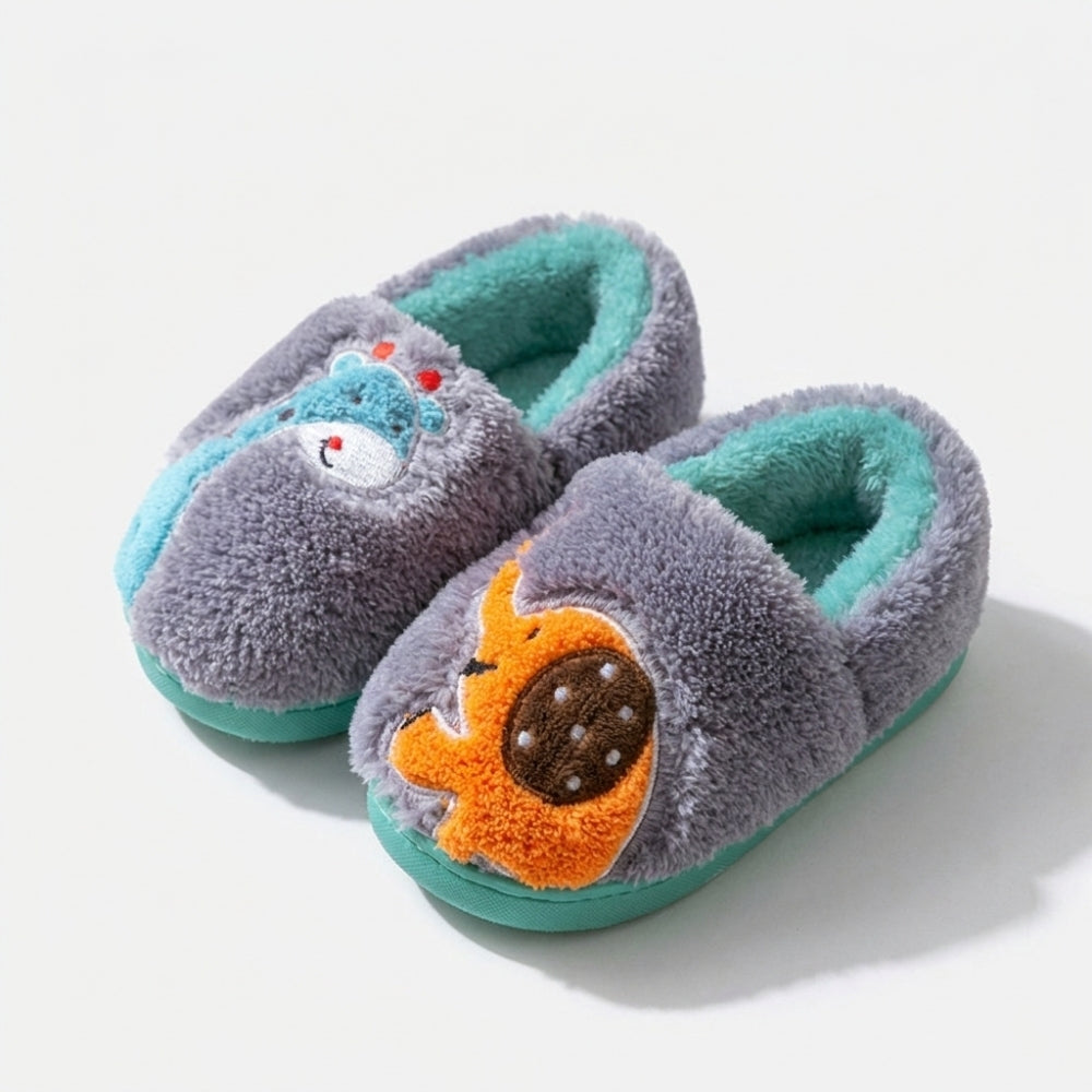 DinoStep – Pluche Kinderpantoffels met Dinosaurusdesign