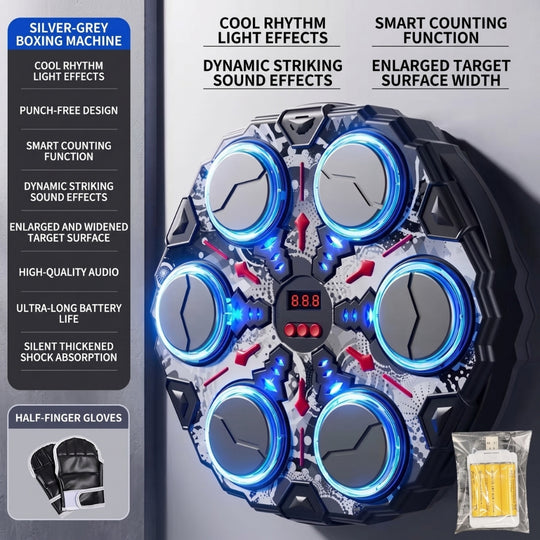 BoxingBeat – Interactieve Boksmachine met Licht en Ritme