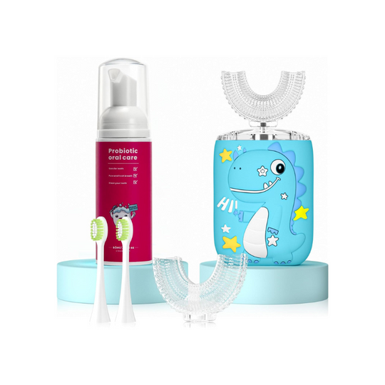 MiloBrush™ Kinder Elektrische Tandenborstel – T-Rex Editie (360° U-Vorm, met tandpasta)