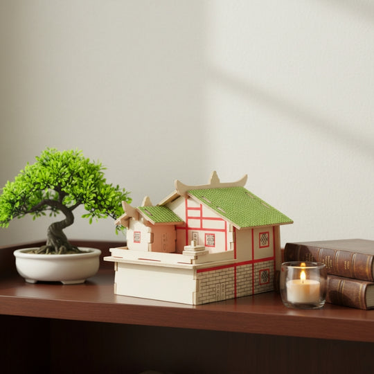 HiddenHouse – 3D Houten Bouwpuzzel Huis