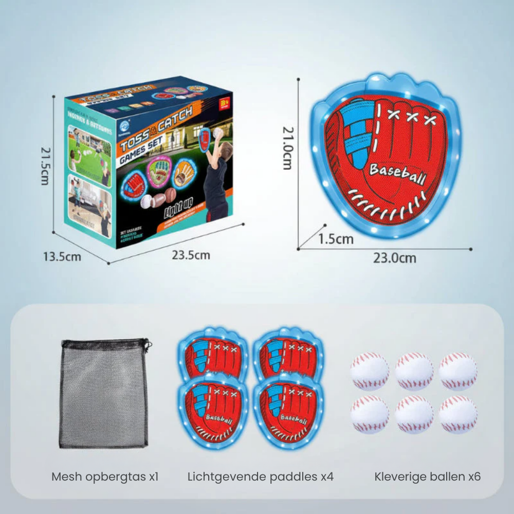 GlowCatch – Sticky Sportballen Set