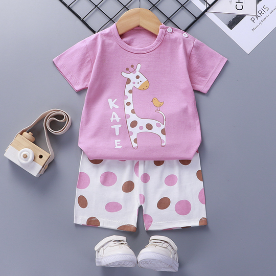 HappySprout – Kinder Zomerset met Cartoonprint