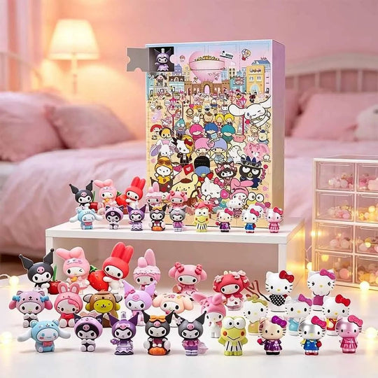 <font dir="auto" style="vertical-align: inherit;"><font dir="auto" style="vertical-align: inherit;">Calendrier de l'Avent de Noël - Nouveau calendrier de compte à rebours Sanrio KT Cat - Boîte aveugle Sanrio</font></font>