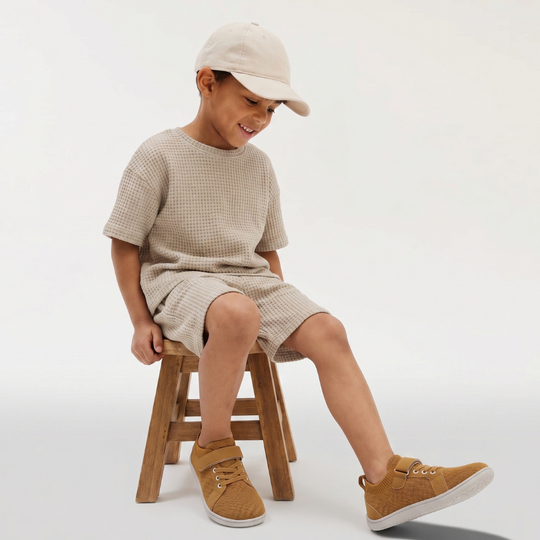 FreeStep – Barefoot Kindersneakers met Brede Neus en Flexibele Zool