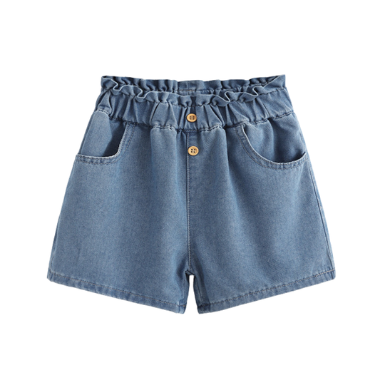 Hilda – Paperbag Denim Broekjes