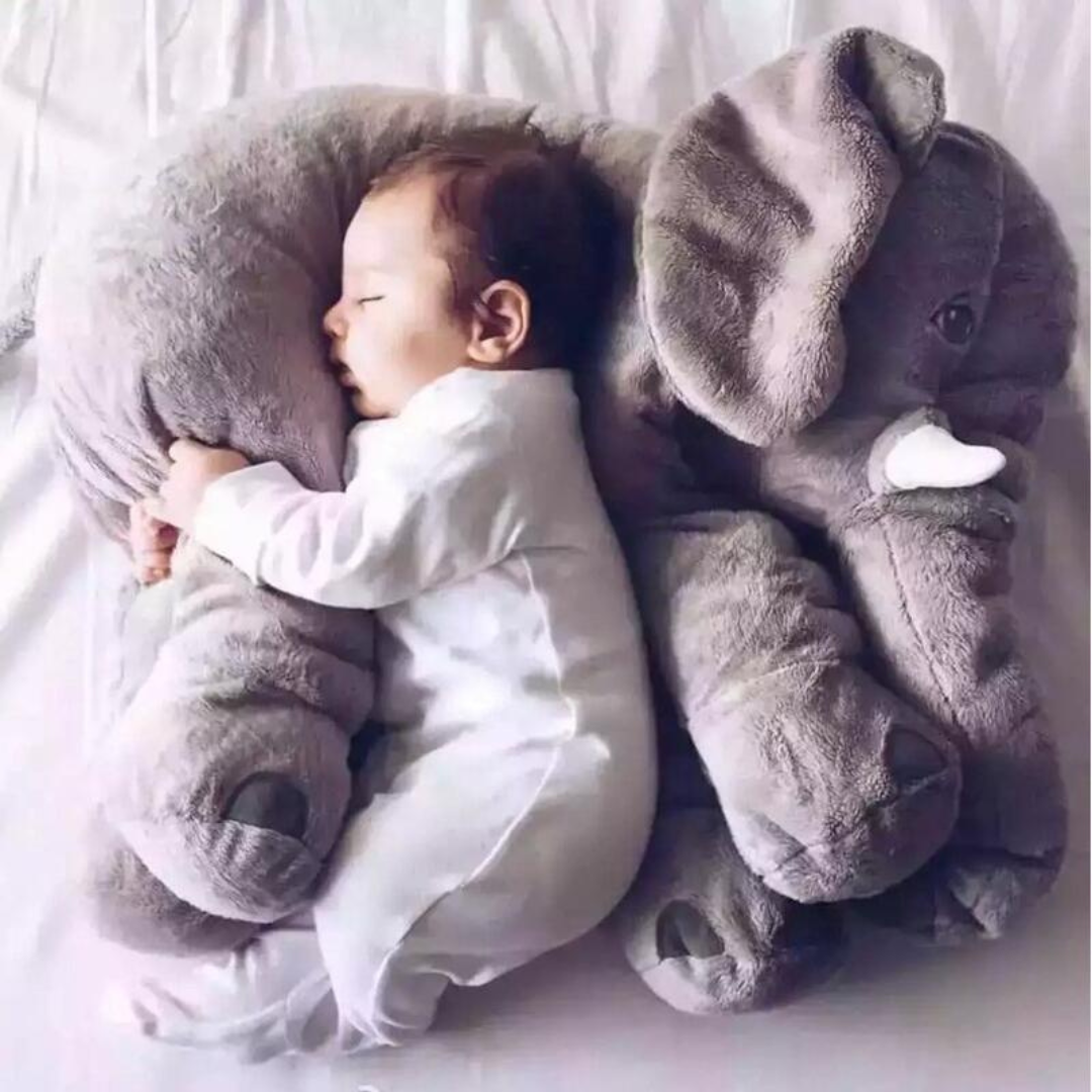 TeddyTrompa™ - Zachte Pluche Olifant Knuffel – Ideaal als Babyknuffel & Slaapkussen