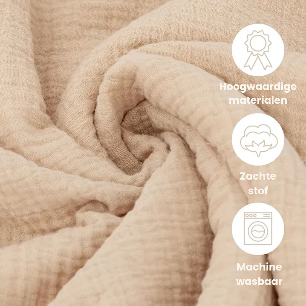 CozyBear – Warm & Ademend Baby Deken