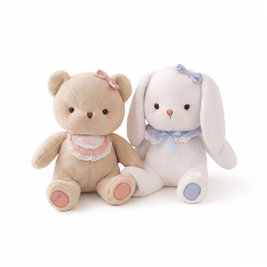 SweetBib – Beer & Konijn Knuffels met Strik