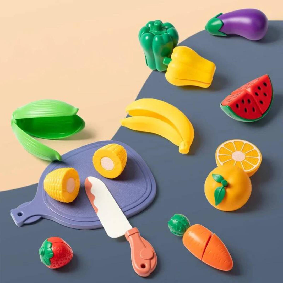 Educatief Montessori Houten Fruitsnijset – Miloleafs