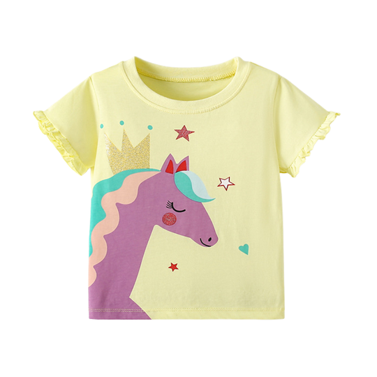 Xenia – Unicorn Ruffle T-shirt