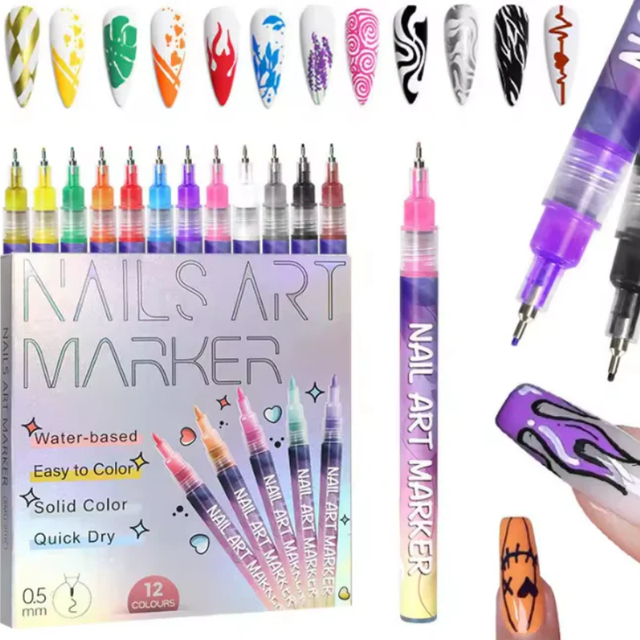MagicMilo – Quick-Drying, Mess-Free Nail Art Pen Set for Kids