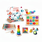 PlayHaven – 6-delige Houten Speelgoedset